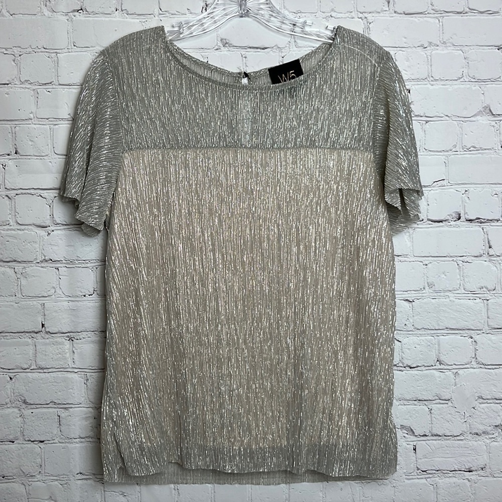 W5 Sparkly Champagne Blouse